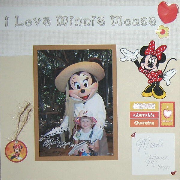Minnie Mouse at Animal Kingdom Disney World May 2006