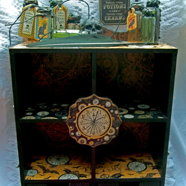 Steampunk Spells Apothecary Cabinet  ~~Scraps of Darkness October &quot;Gothic&quot; Kit~~