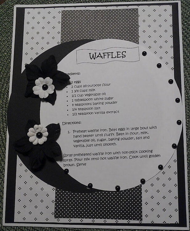 Waffle Recipe