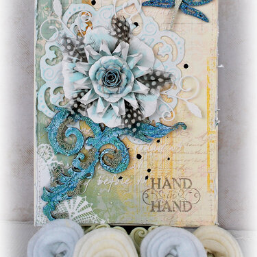 Mixed Media Anniversary Card Featuring Leaky Shed Studio Chipboard