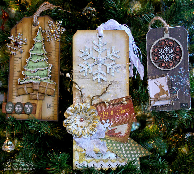 Christmas Ornament Tags by Tracey Sabella