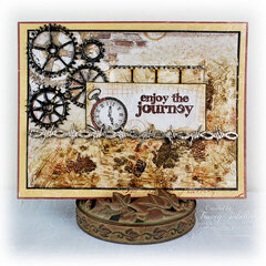 "Enjoy the Journey" Card by DT Tracey Sabella