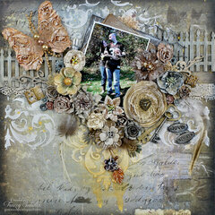 "Love Always" with Weathered Chipboard