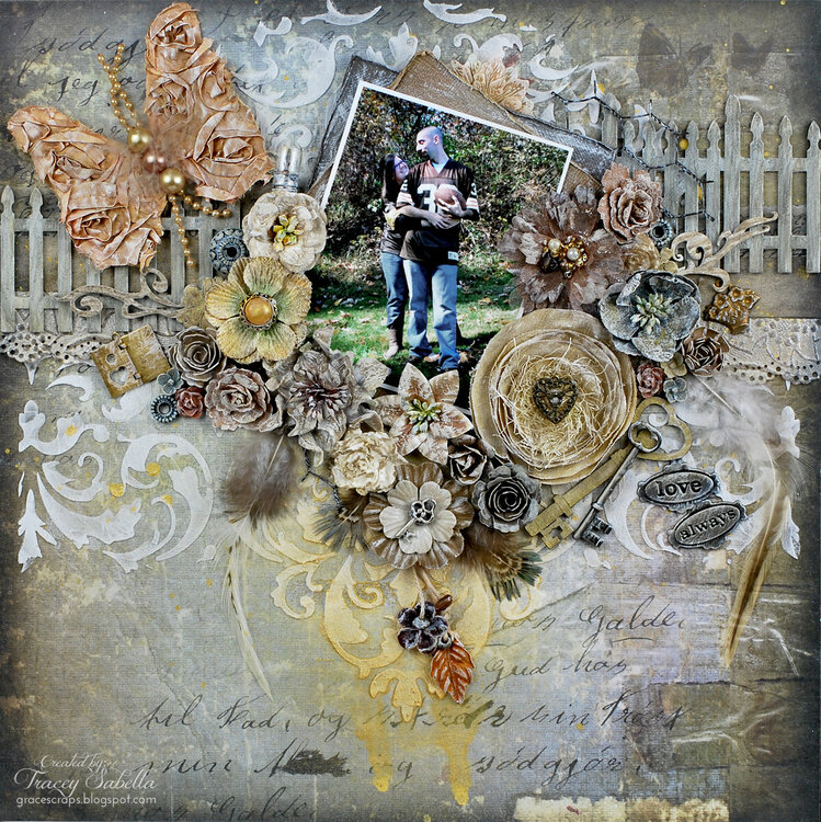 &quot;Love Always&quot; with Weathered Chipboard