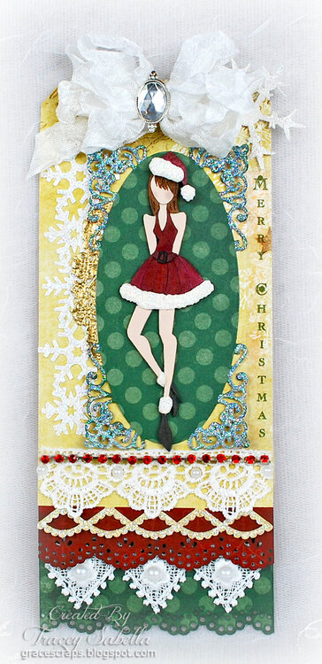 All Dressed Up for Christmas Tag for Leaky Shed Studio