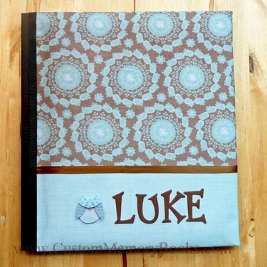 Blue and Brown Owl Baby Book