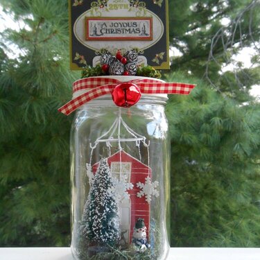 Christmas Show Topper Jar