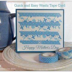 Quick & Easy Washi Tape Card