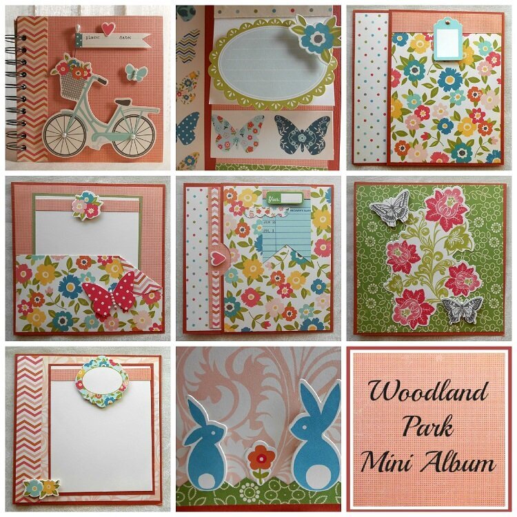 Woodland Park Mini Album Page Samples