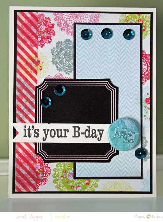 It&#039;s your Birthday-Paper Bakery Card Kit