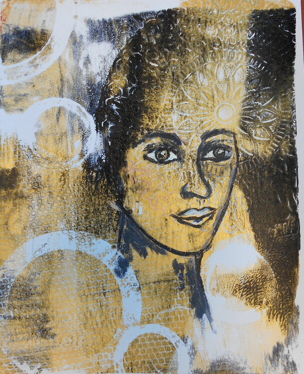 Gelli Plate Print Meet 29 Faces