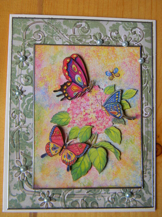 3D butterfly card