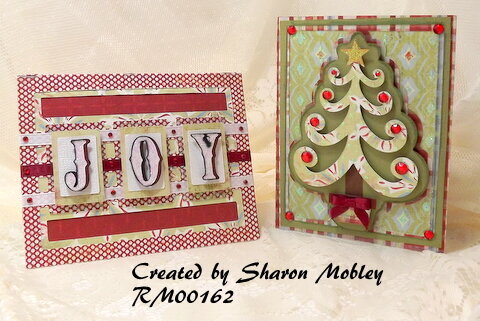 Christmas Cards 1 Joy and Christmas Tree
