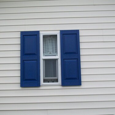 blue shutters