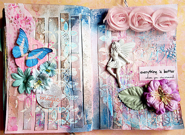 art journal page - everything is better