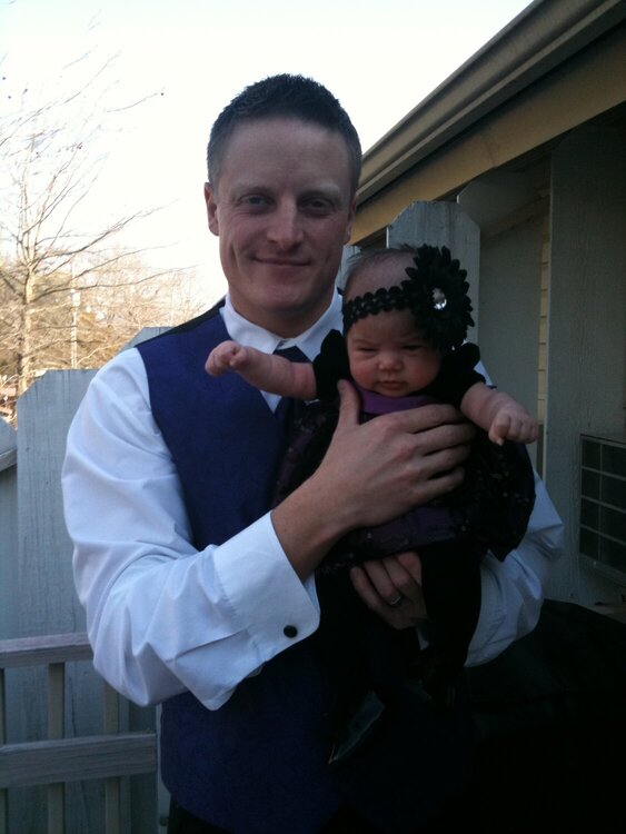 Kaylin and her daddy (my son-in-law, Jeremy)