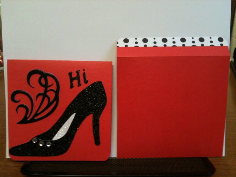 Shoe Card &amp; Envelope