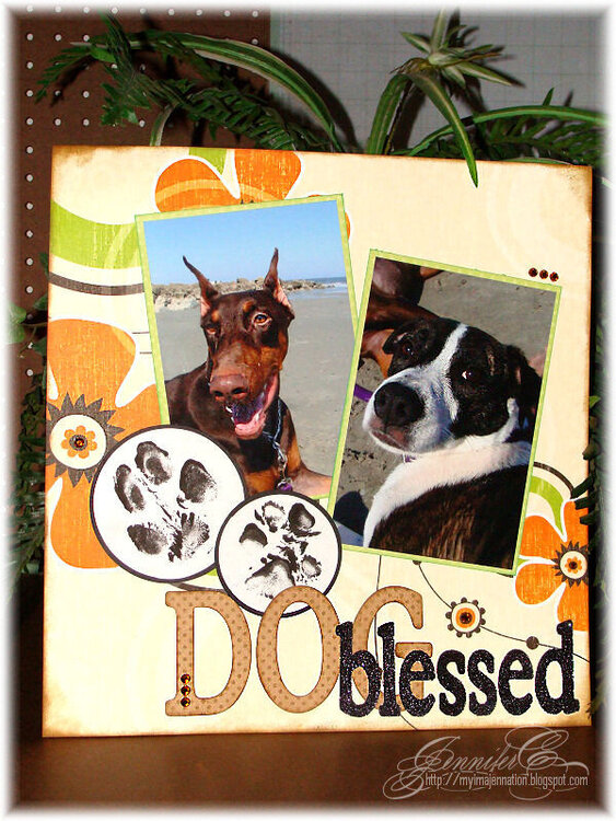 Dog Blessed 12x12 layout