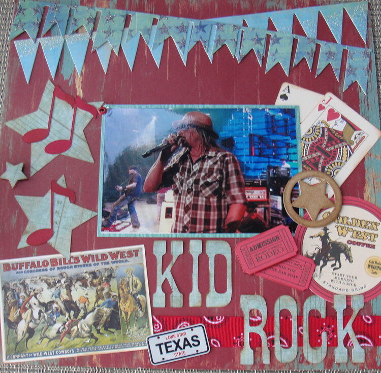 Kid Rock at the Houston Rodeo Feb.  2012