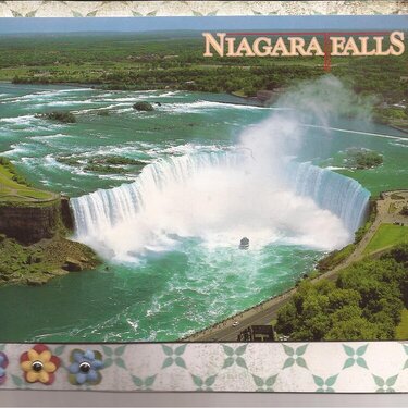 Postcard of Niagra Falls