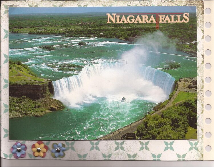 Postcard of Niagra Falls