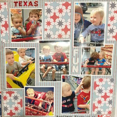Brothers Shopping at HEB