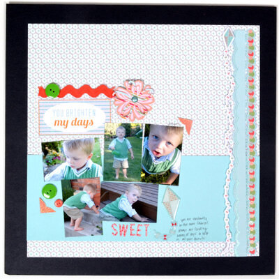 Scrapbook Layout in a Frame by sei