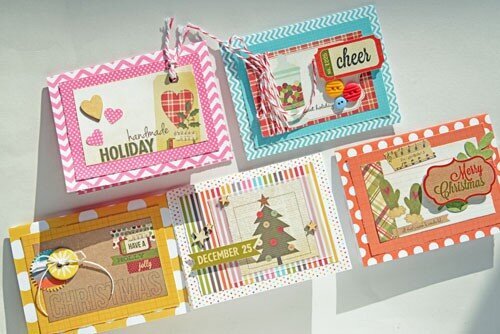 Colorful Sn@p Christmas cards *Simple Stories*