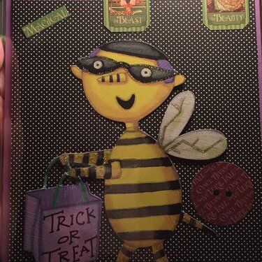 BUMBLE BEE HALLOWEEN CARD