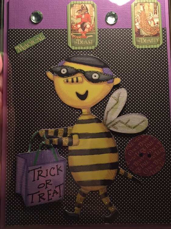 BUMBLE BEE HALLOWEEN CARD