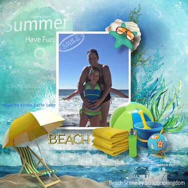 Beach Scene Kit by Scrapbookingdom