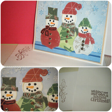 Embedded Embossing Christmas Card Challenge