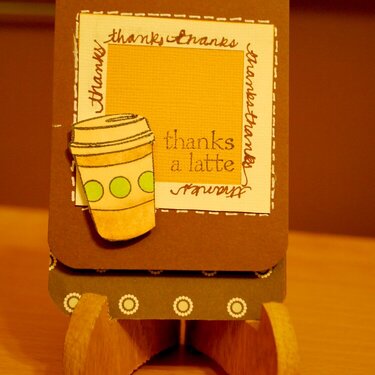 Thanks a Latte Mini Card