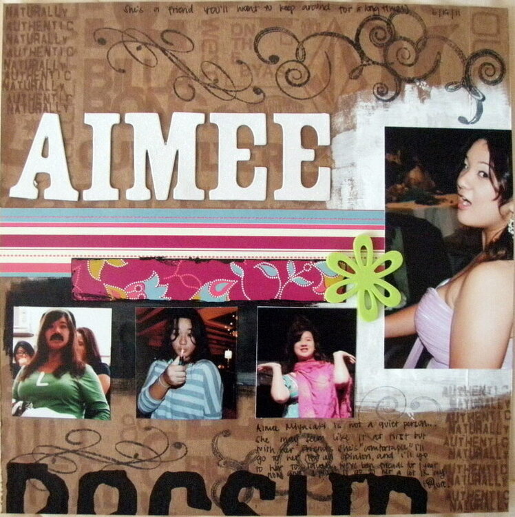 Aimee: a friend