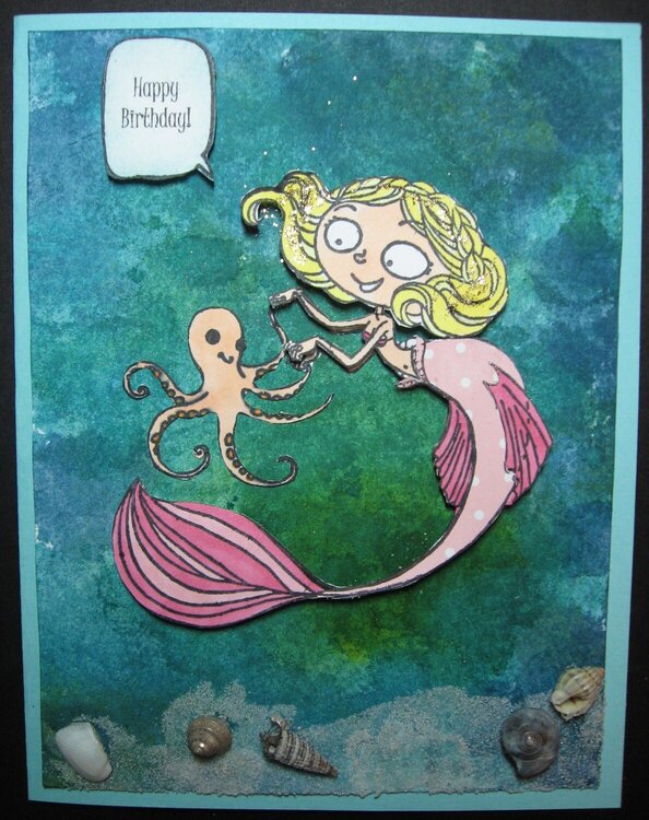 Mermaid Happy Birthday