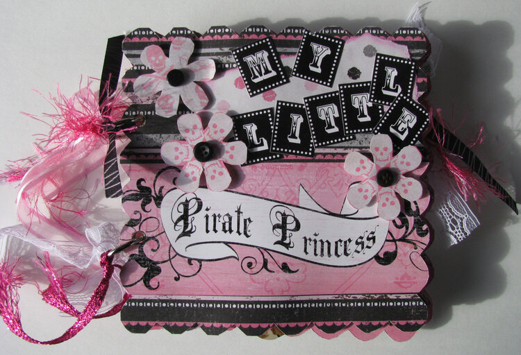 Pirate Princess chipboard book