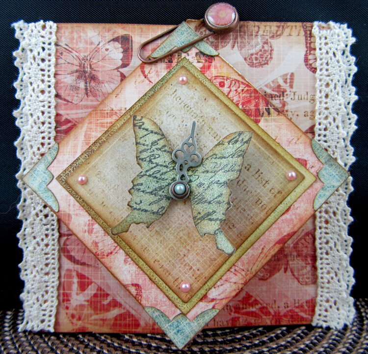 Butterfly Diamond Fold Card