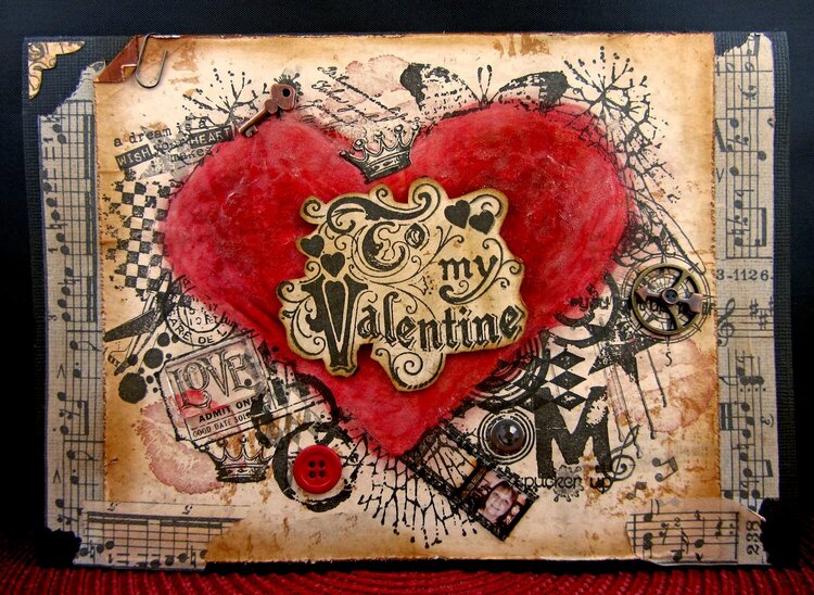 Grunge Valentine Card For My Guy