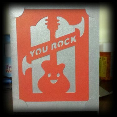 You rock valentine&#039;s day card