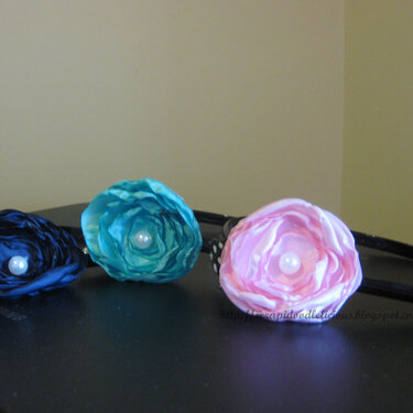 Fabric Flower Head Accessories