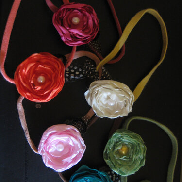 Fabric Flower Hair Accesories