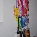 Homemade Rainbow Ribbon Organizer