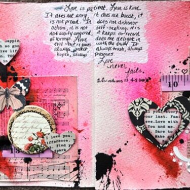 Art Journal Page - &quot;Love&quot;