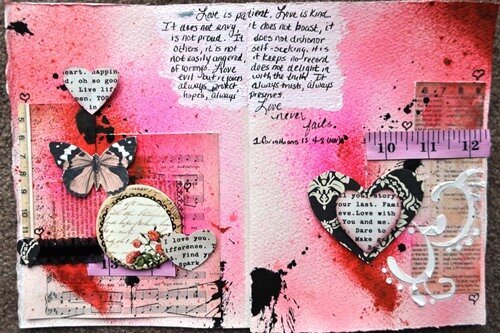 Art Journal Page - &quot;Love&quot;
