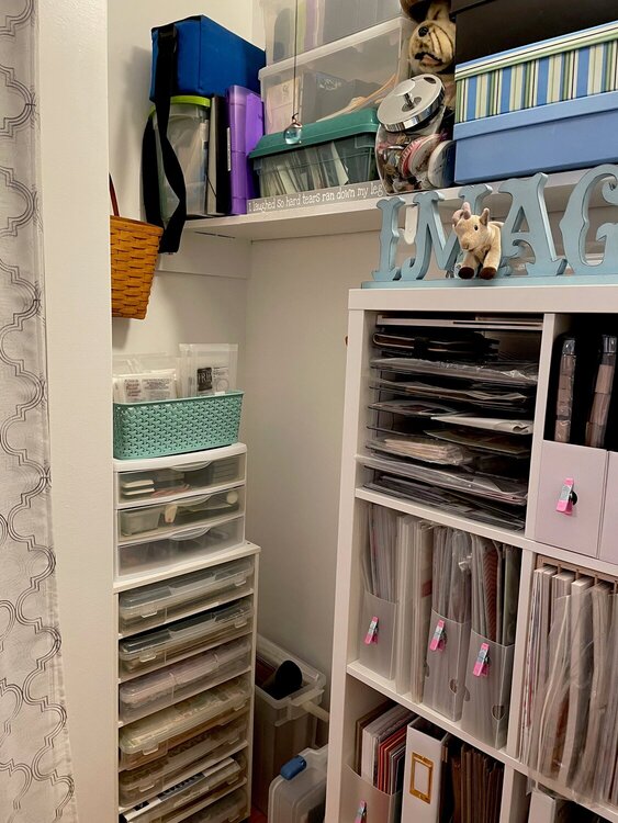 Scrapbook Closet Makeover