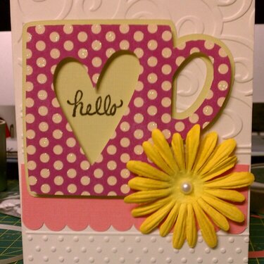 Thinking of You Card with Coffee Cup