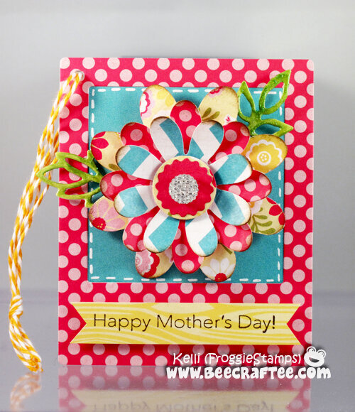 Mother&#039;s Day tag with Flower Magnet
