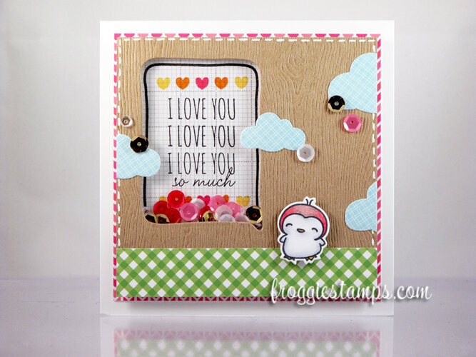 I love you so much! - Shaker Card