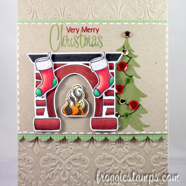 Very Merry Christmas Fireplace