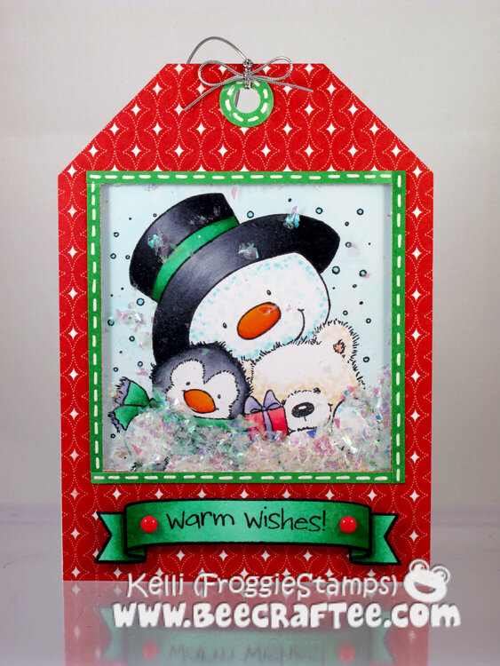 Warm Wishes Gift Tag - Shaker